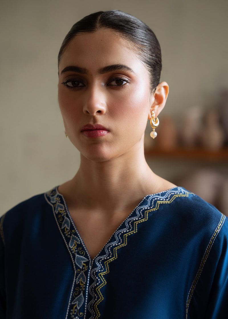 Jeem | Summer 25 RTW | ANZA BLUE -  Jeem Ladies Clothes - Original Designer Dress - House of Maryam