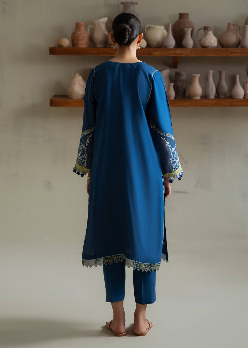 Jeem | Summer 25 RTW | ANZA BLUE -  Jeem Ladies Clothes - Original Designer Dress - House of Maryam