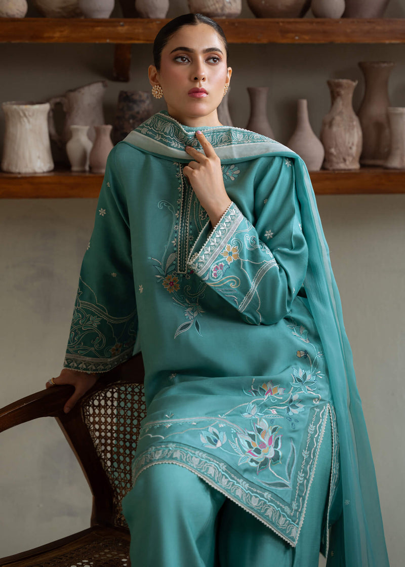 Jeem | Summer 25 RTW | COLETTE TEAL -  Jeem Ladies Clothes - Original Designer Dress - House of Maryam