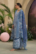 Afrozeh | The Pinted Grden Lawn 24 | Indigo Ink by Designer Afrozeh - House of Maryam - Pakistani Designer Ethnic Wear in {{ shop.shopifyCountryName }}