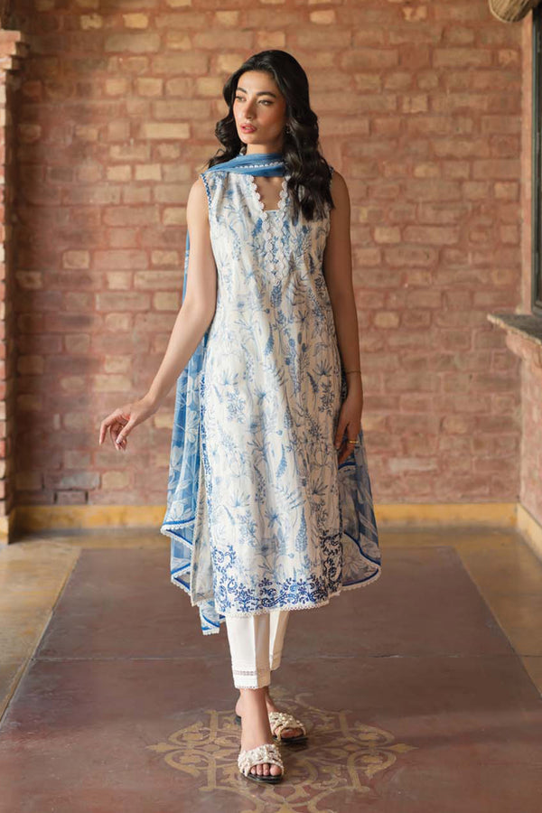 Sahar | Spring Summer Lawn | S-21 -  Sahar Casuals - Original Designer Dress - House of Maryam