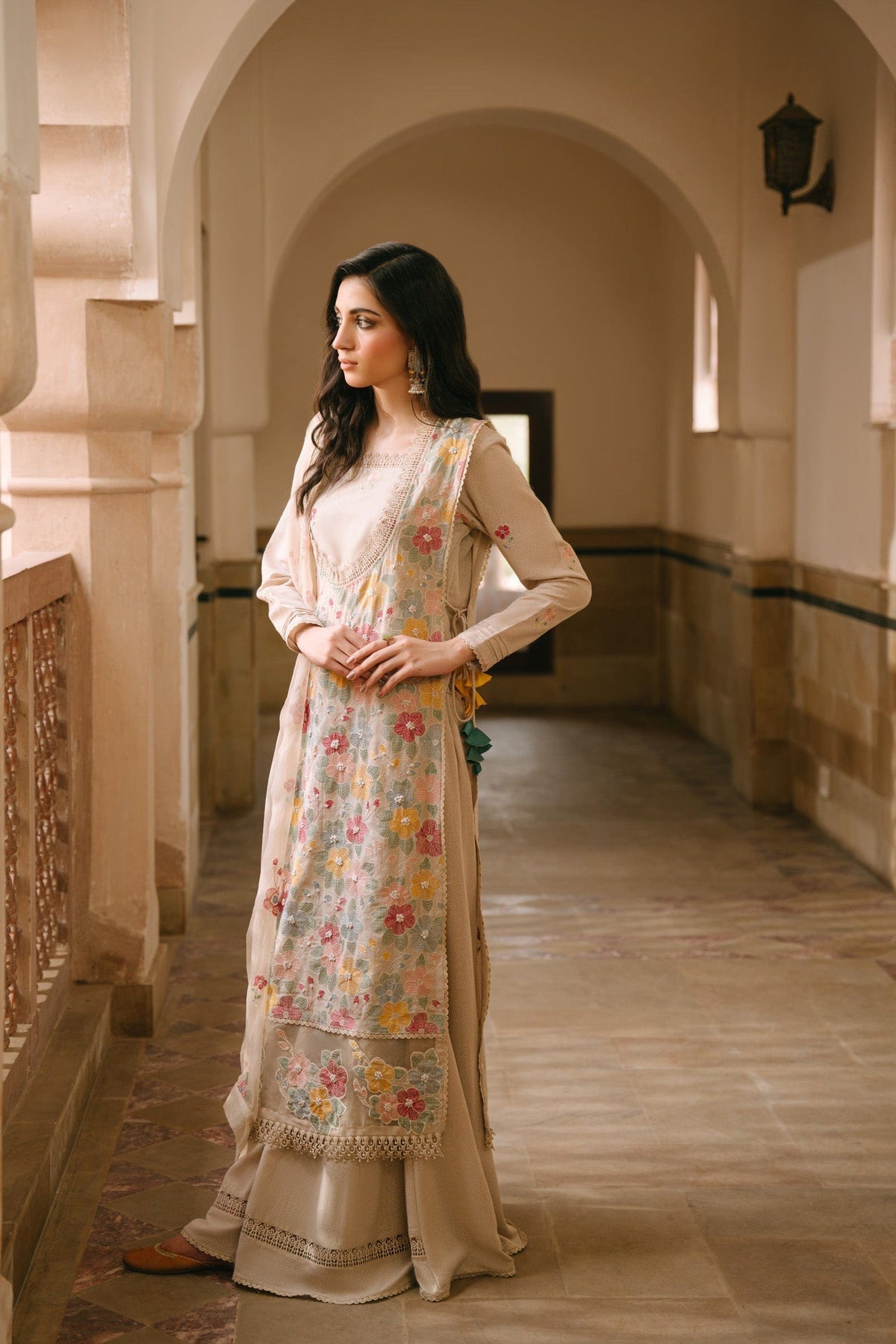 Taana Baana | Manzil Winter |  M3407A -  Taana Baana Ladies Clothes - Original Designer Dress - House of Maryam
