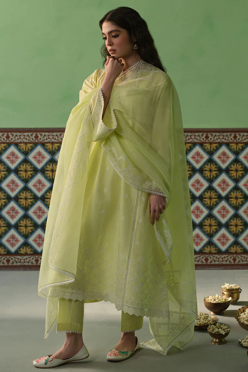 Cross Stitch | Chikankari Lawn | DAFFODIL BLANE -  Cross Stitch Casuals - Original Designer Dress - House of Maryam