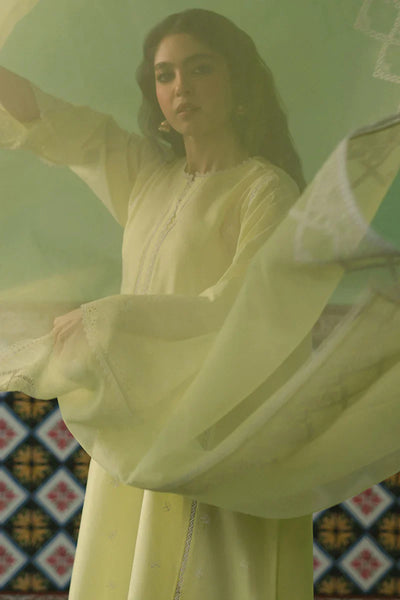 Cross Stitch | Chikankari Lawn | DAFFODIL BLANE -  Cross Stitch Casuals - Original Designer Dress - House of Maryam