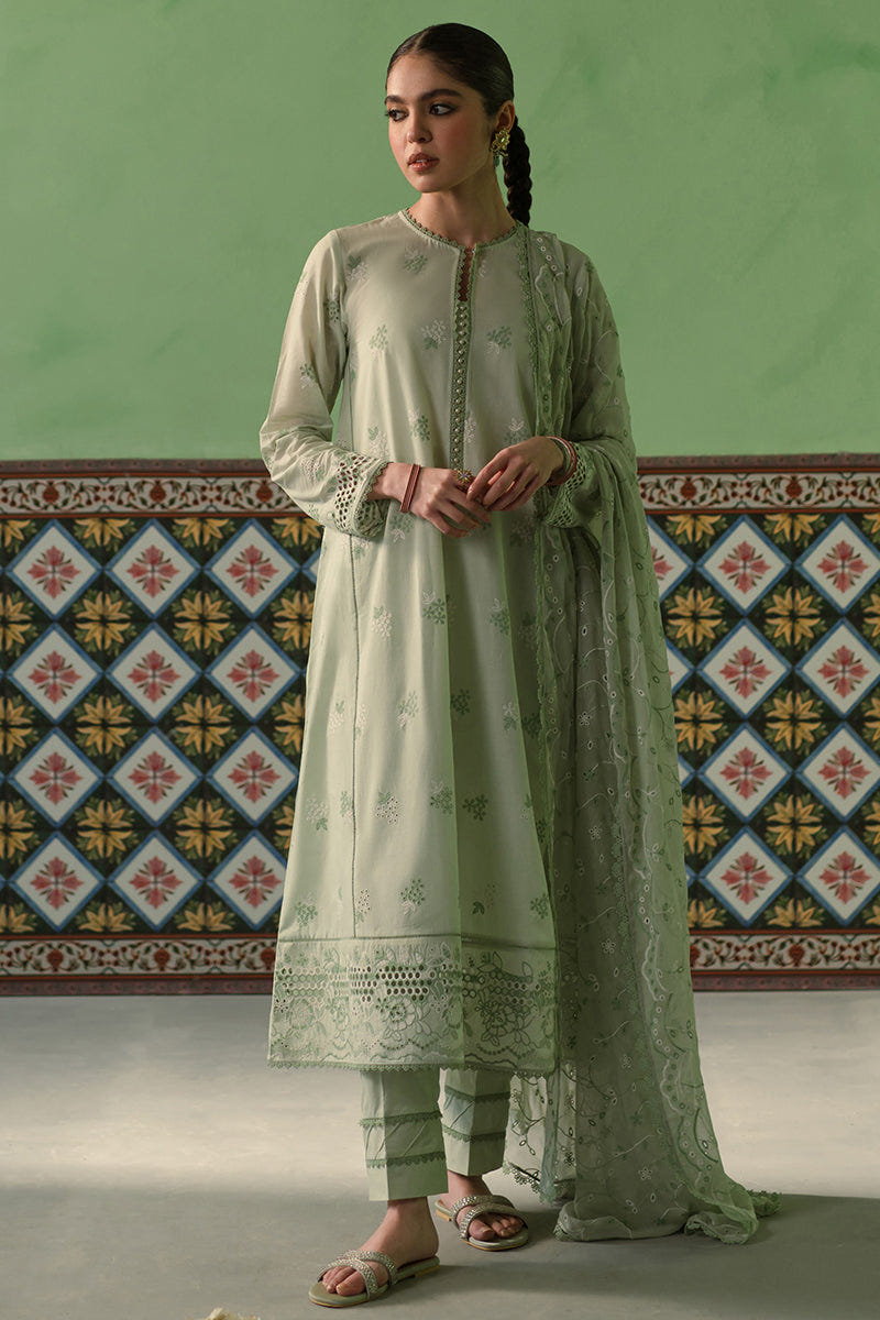 Cross Stitch | Chikankari Lawn Collection | P-01 -  Cross Stitch Luxury - Original Designer Dress - House of Maryam