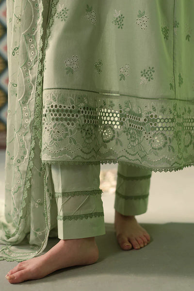 Cross Stitch | Chikankari Lawn | ICY MINT -  Cross Stitch Luxury - Original Designer Dress - House of Maryam