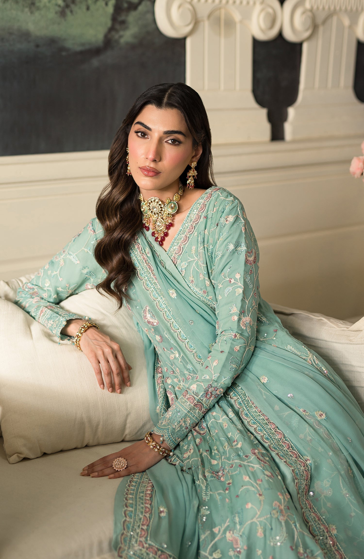 Emaan Adeel | Suave Luxury Formals 24 | AZLIN by Designer Emaan Adeel - House of Maryam - Pakistani Designer Ethnic Wear in {{ shop.shopifyCountryName }}