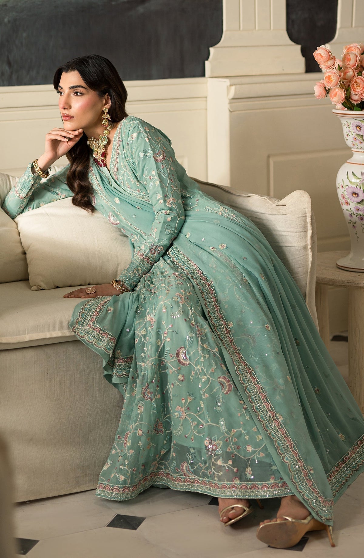 Emaan Adeel | Suave Luxury Formals 24 | AZLIN -  Emaan Adeel Formal - Original Designer Dress - House of Maryam