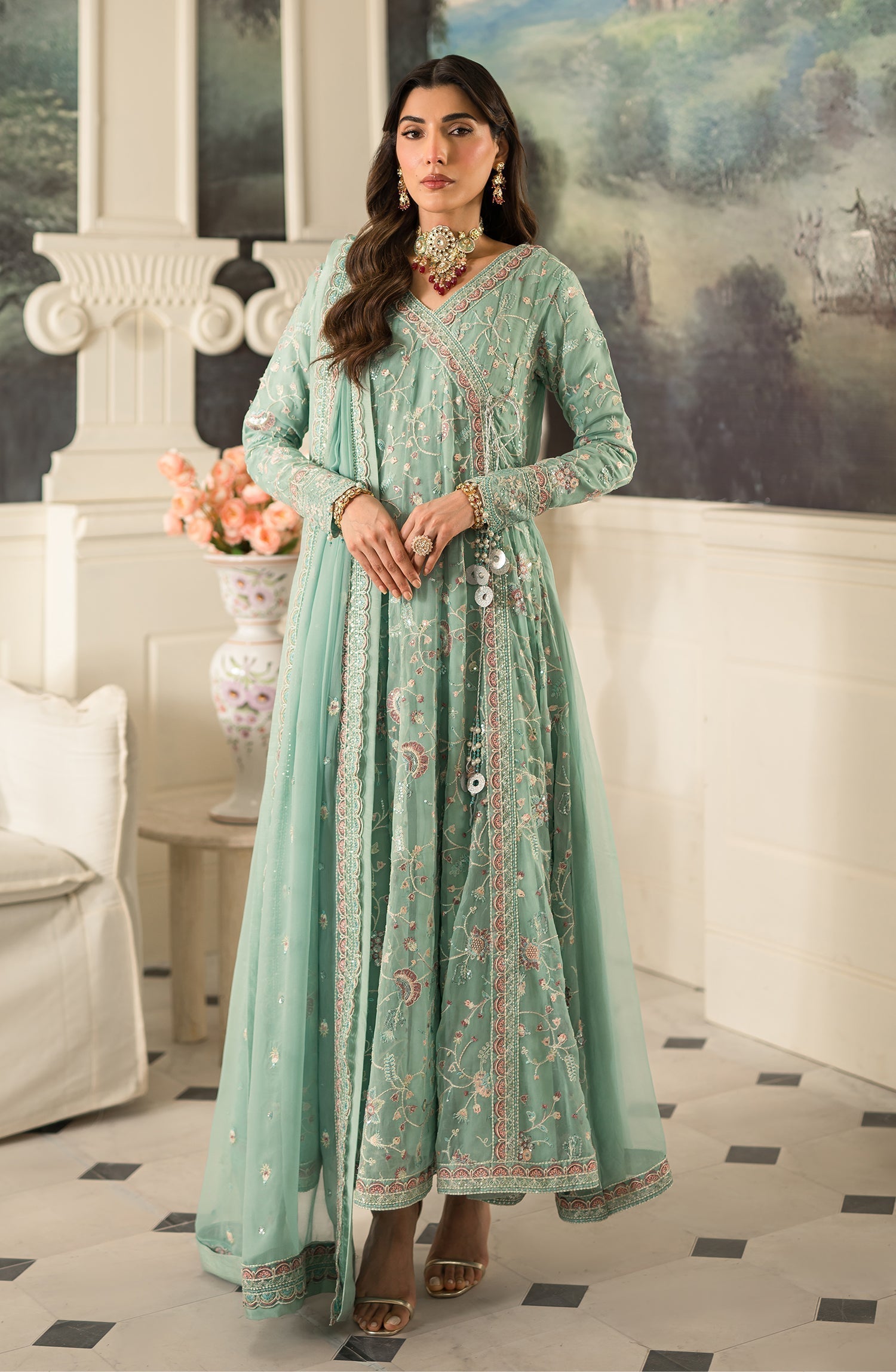 Emaan Adeel | Suave Luxury Formals 24 | AZLIN by Designer Emaan Adeel - House of Maryam - Pakistani Designer Ethnic Wear in {{ shop.shopifyCountryName }}