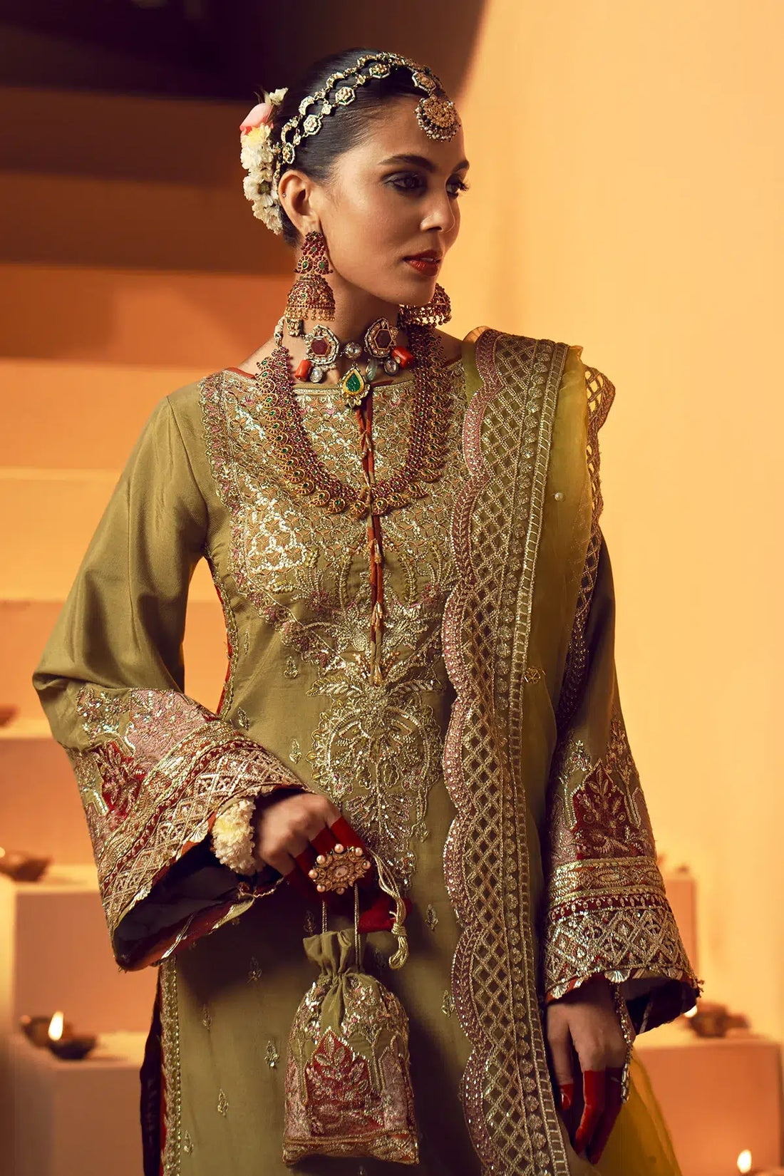 AJR Couture | Mushk The Silk Edit | Barsat by Designer AJR Couture - House of Maryam - Pakistani Designer Ethnic Wear in {{ shop.shopifyCountryName }}