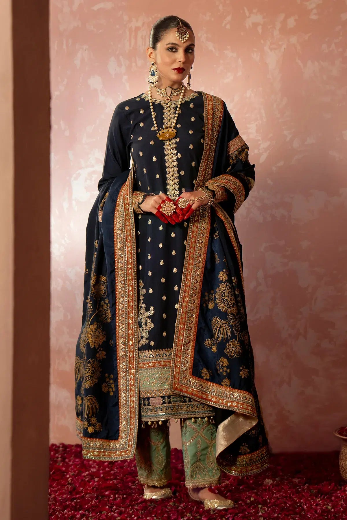 AJR Couture | Mushk The Silk Edit | Khushboo by Designer AJR Couture - House of Maryam - Pakistani Designer Ethnic Wear in {{ shop.shopifyCountryName }}