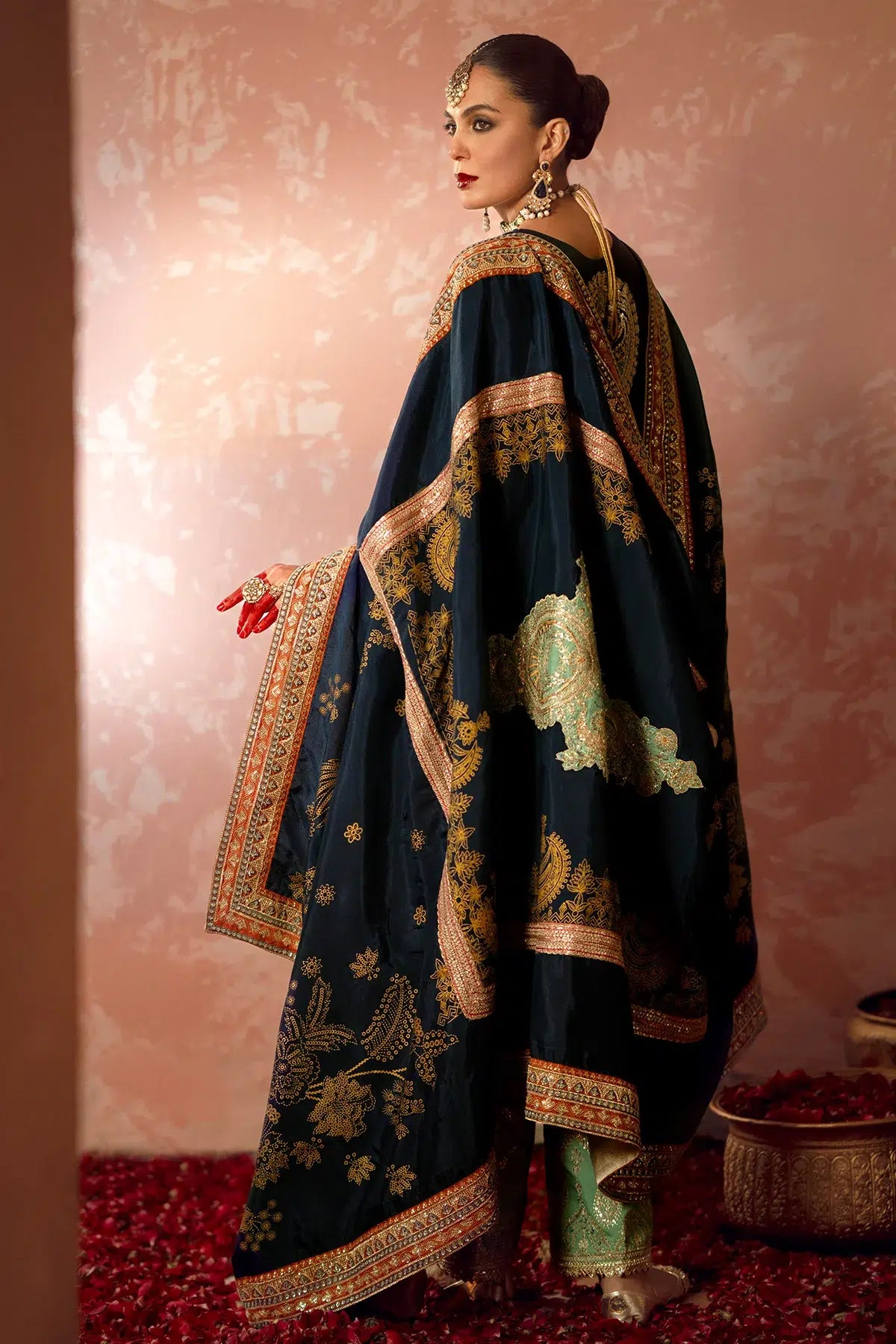 AJR Couture | Mushk The Silk Edit | Khushboo by Designer AJR Couture - House of Maryam - Pakistani Designer Ethnic Wear in {{ shop.shopifyCountryName }}