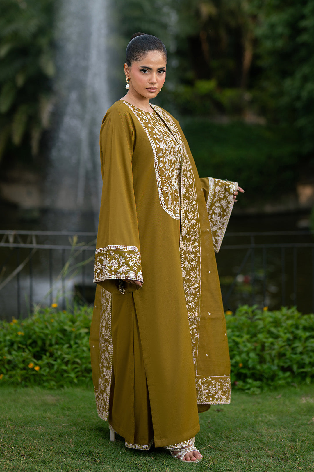 Alizeh | Printed Lawn | AF-EL-7075-Moss-4
