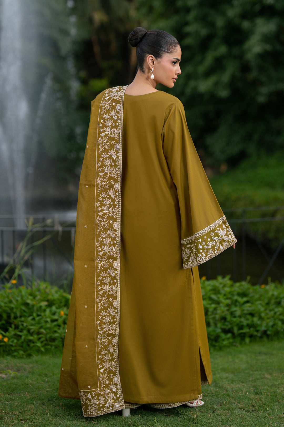 Alizeh | Printed Lawn | AF-EL-7075-Moss-2