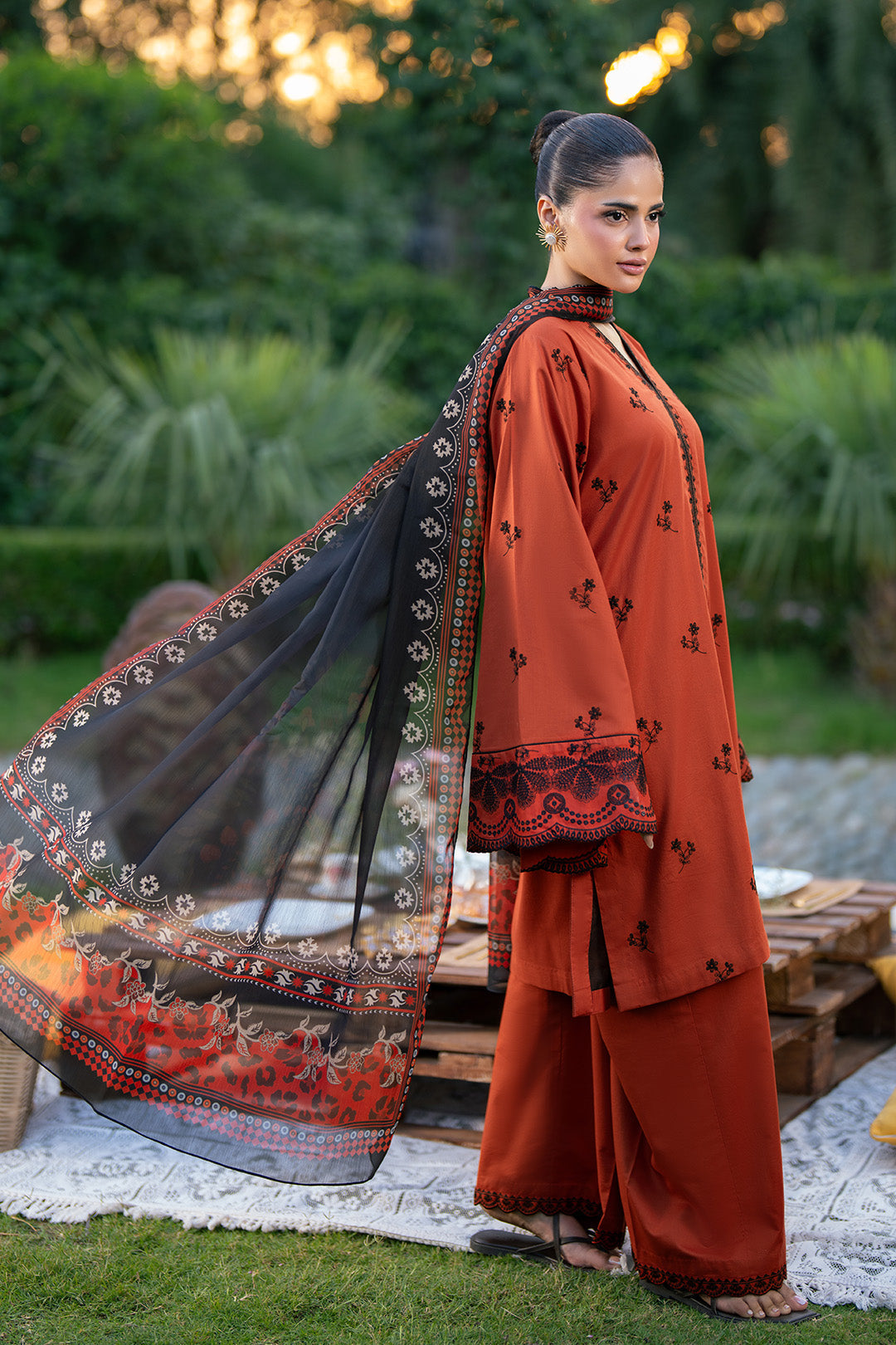 Alizeh | Printed Lawn | AF-EL-7077-Tawny-4