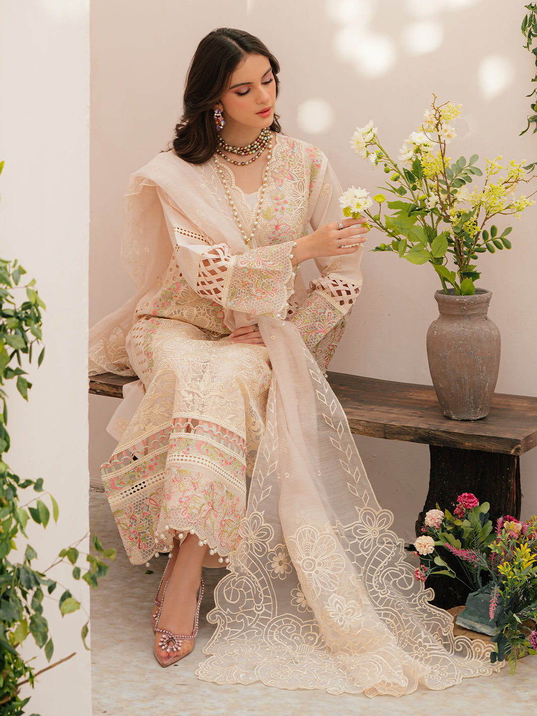 Mahnur | Allenura Luxury Lawn 24 | ALLORA by Designer Mahnur - House of Maryam - Pakistani Designer Ethnic Wear in {{ shop.shopifyCountryName }}