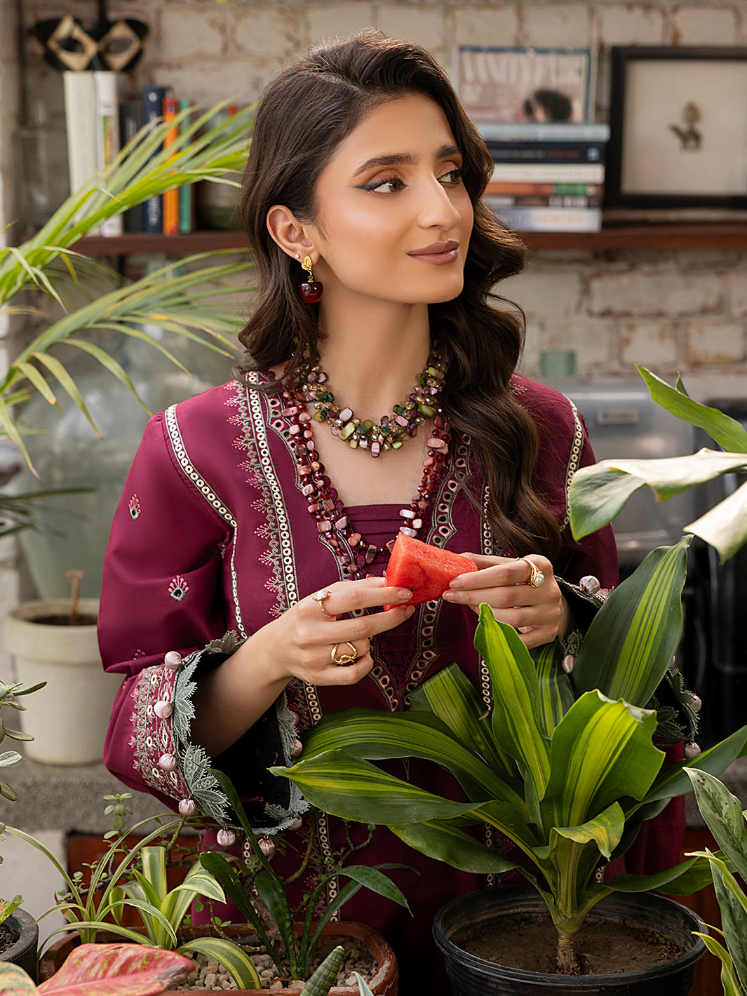 Izel | Meadow Muse Embroidered Lawn 25 | ALOURA -  Izel Ladies Clothes - Original Designer Dress - House of Maryam