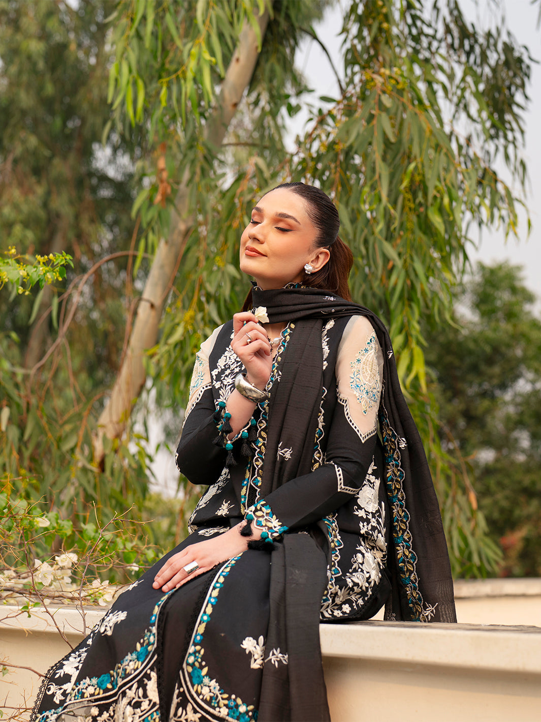 Mahnur | Angan Embroidered Lawn 26 | AN-011, image 3