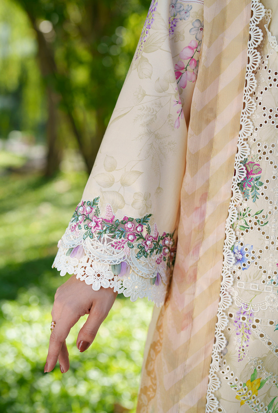 AJR Couture | Printed Chikankari 26 | Lila, image 5
