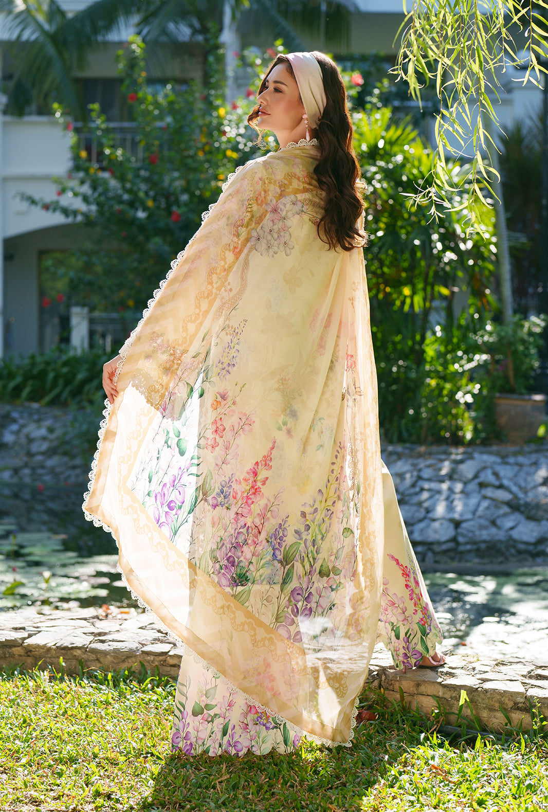 AJR Couture | Printed Chikankari 26 | Lila, image 2