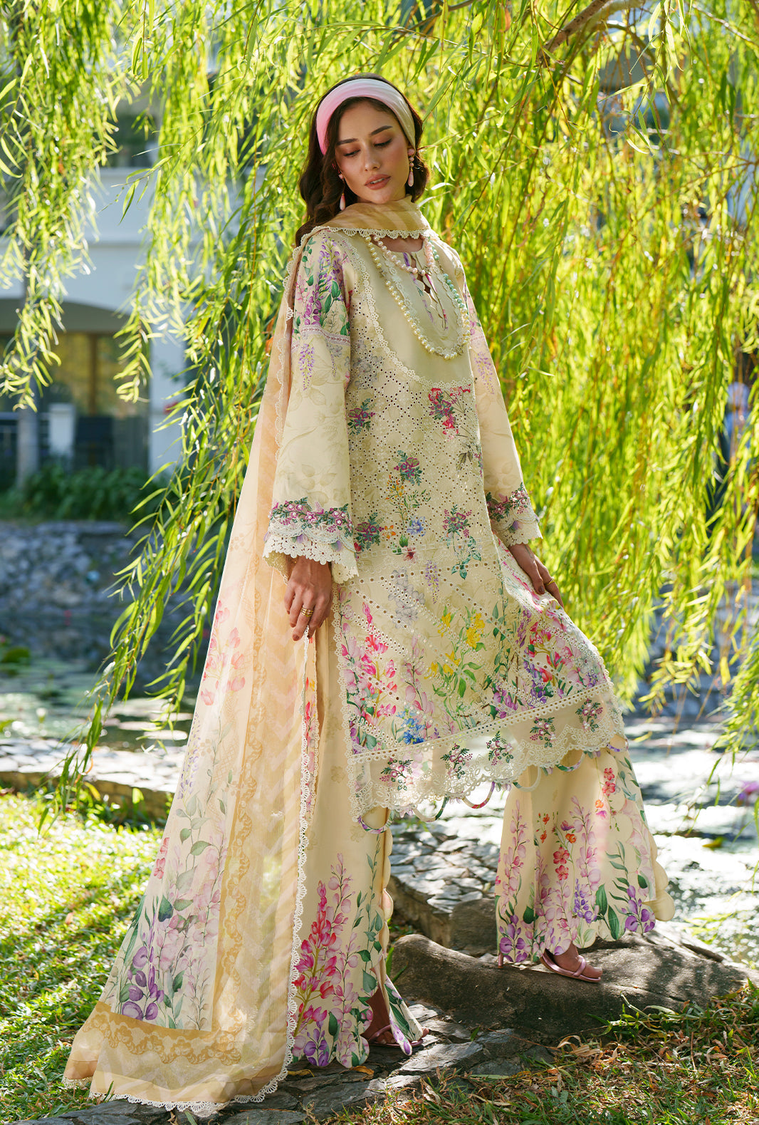 AJR Couture | Printed Chikankari 26 | Lila, image 6