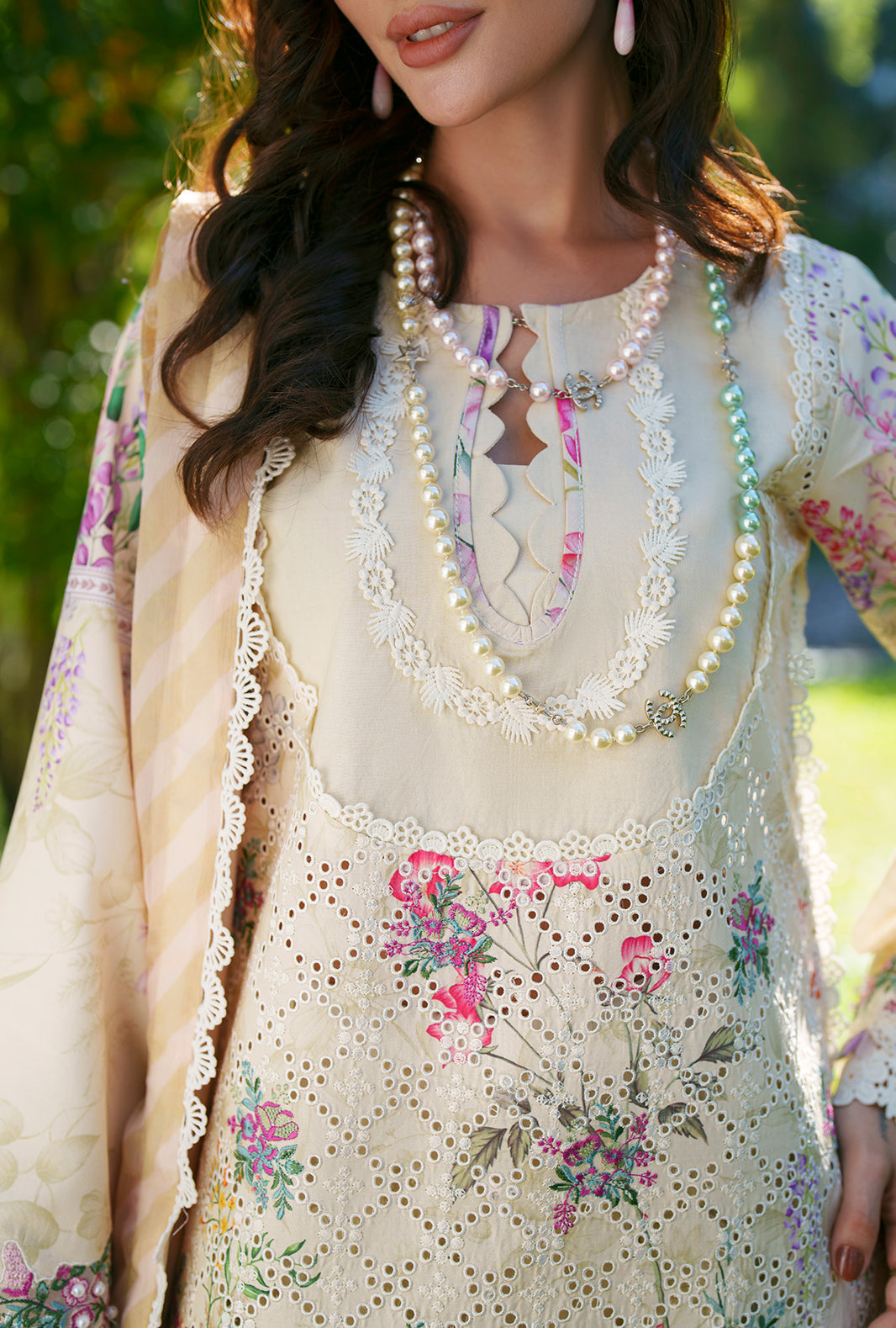 AJR Couture | Printed Chikankari 26 | Lila, image 3