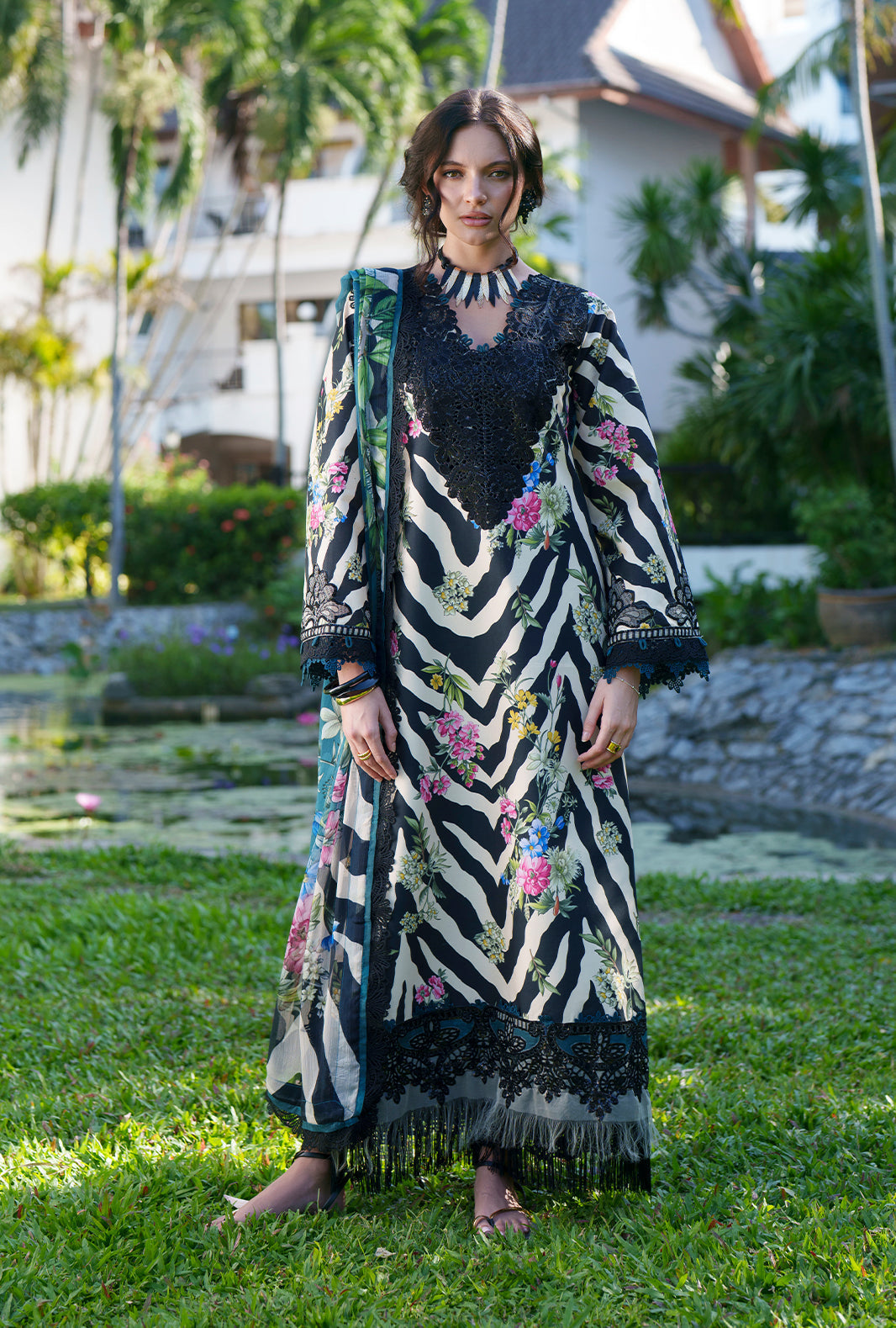 AJR Couture | Printed Chikankari 26 | Iris