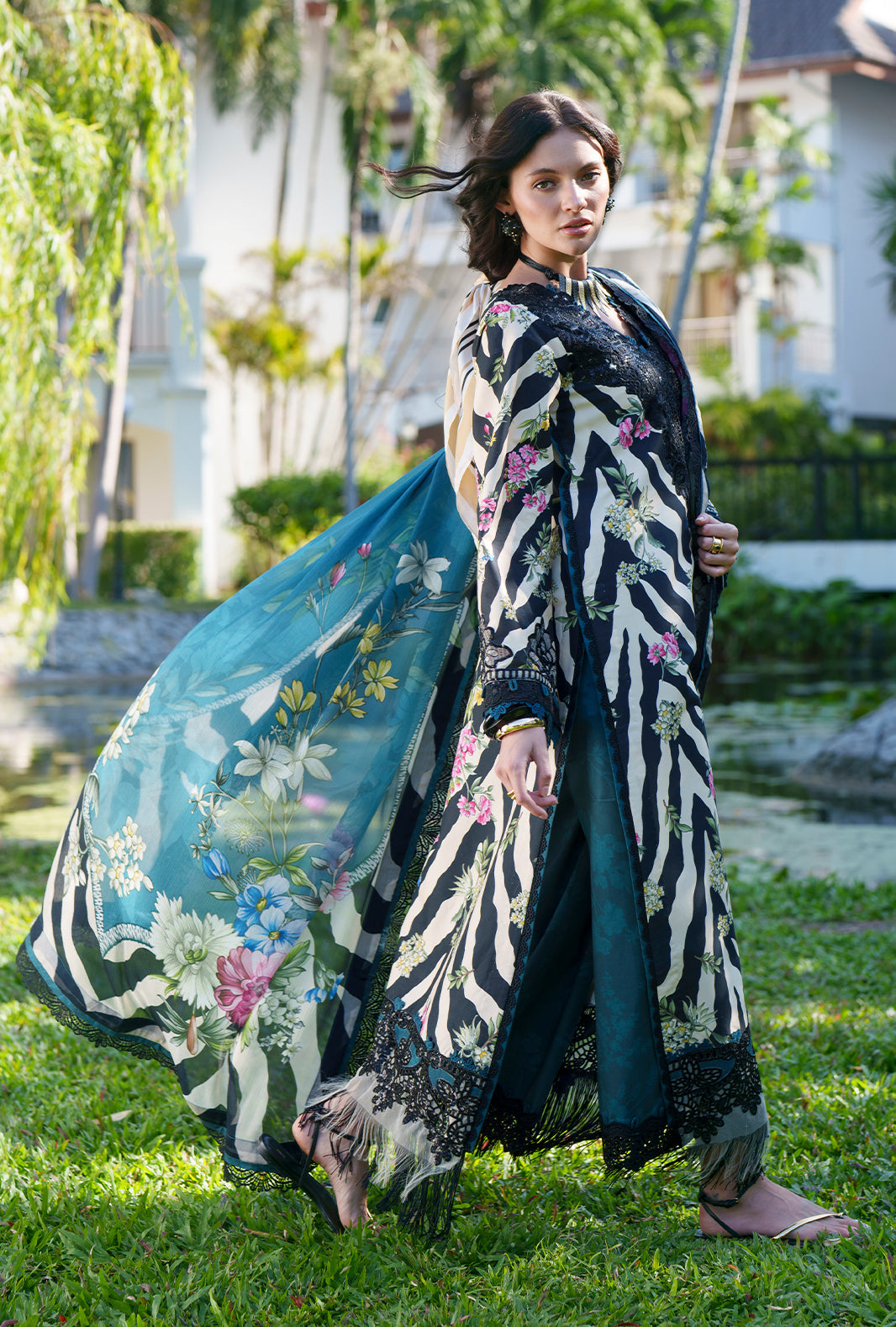 AJR Couture | Printed Chikankari 26 | Iris, image 5