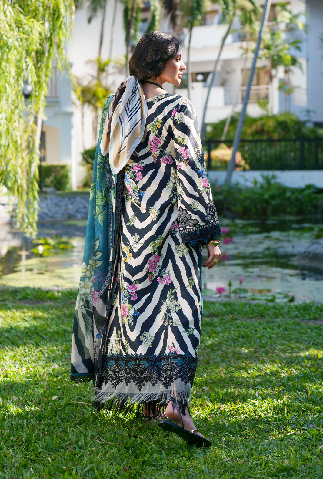 AJR Couture | Printed Chikankari 26 | Iris-2