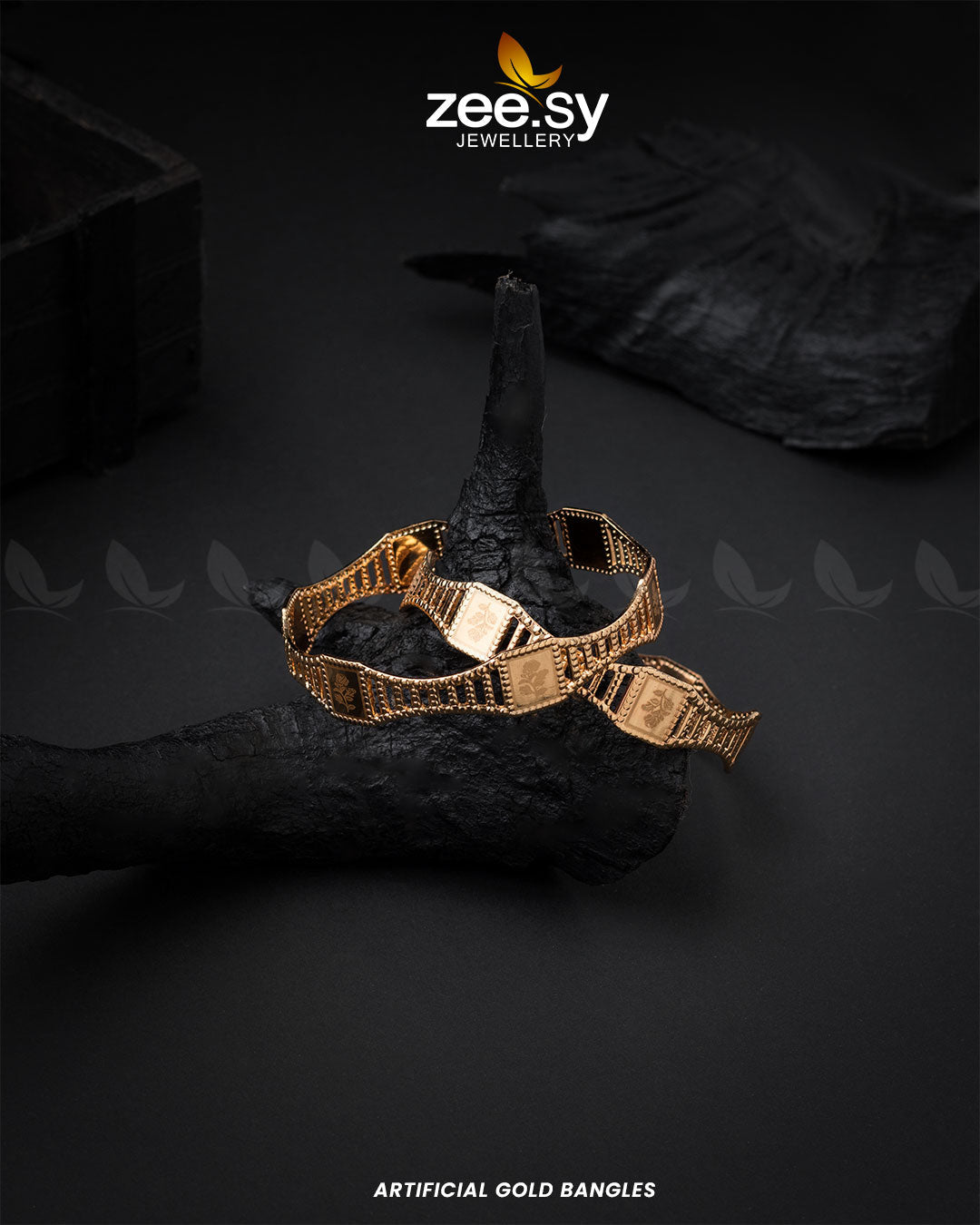 Artificial Gold Bangles -  Zeesy Bangles - Original Designer Dress - House of Maryam
