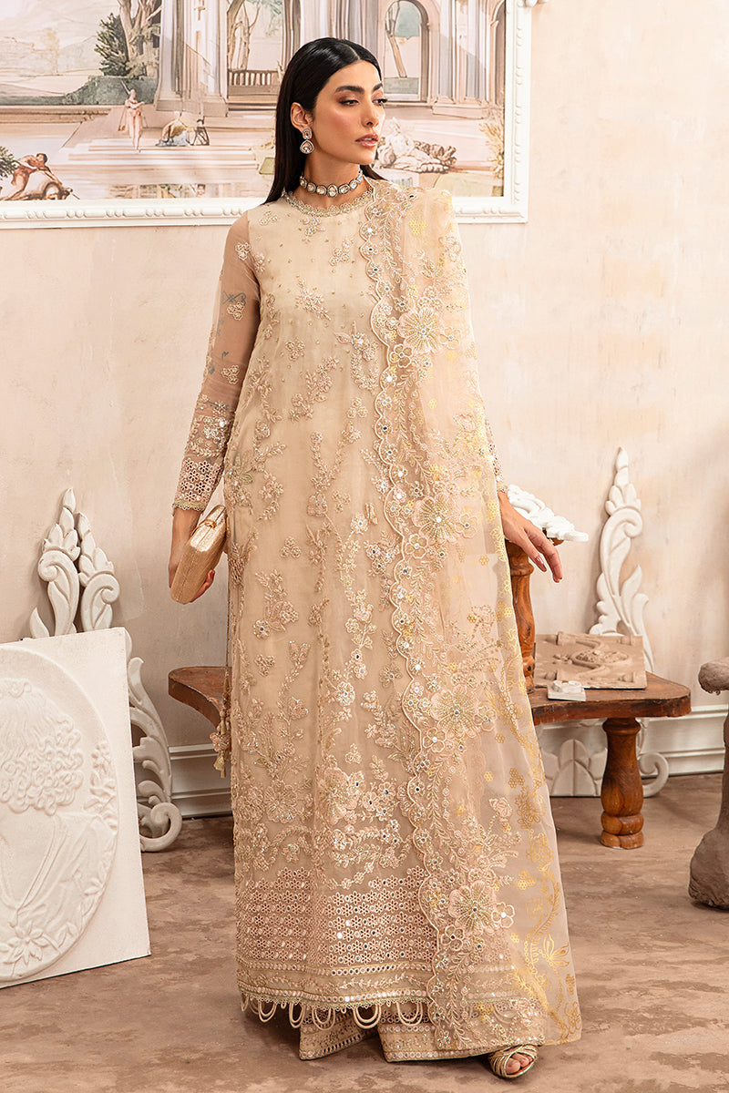 Cross Stitch | Wedding Pret | Suffuse Tale-3PC Organza Embroidered Pret, image 3