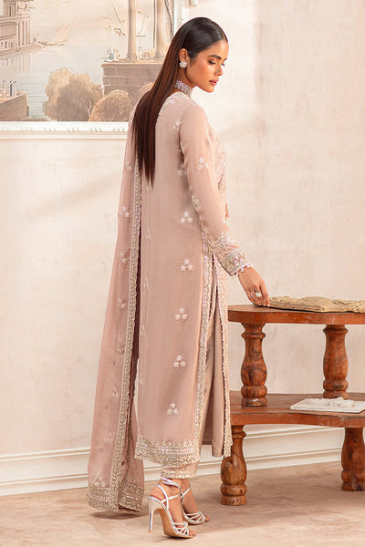 Cross Stitch | Wedding Pret | Rosewood-3PC Chiffon Embroidered Pret