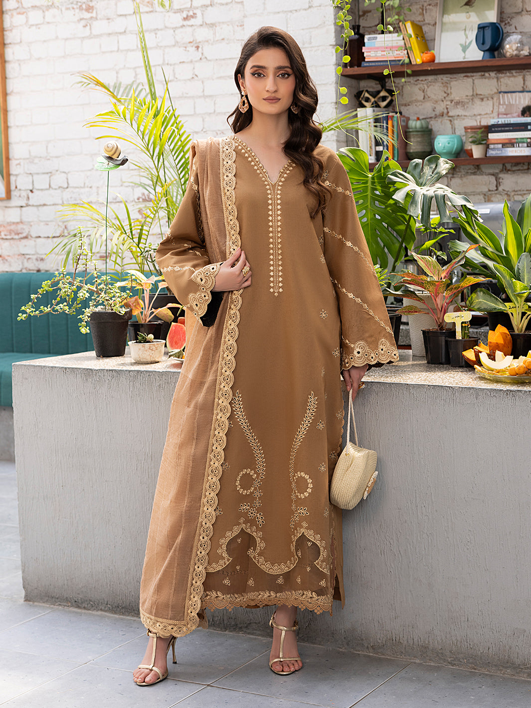 Izel | Meadow Muse Embroidered Lawn 25 | AVELA -  Izel Ladies Clothes - Original Designer Dress - House of Maryam