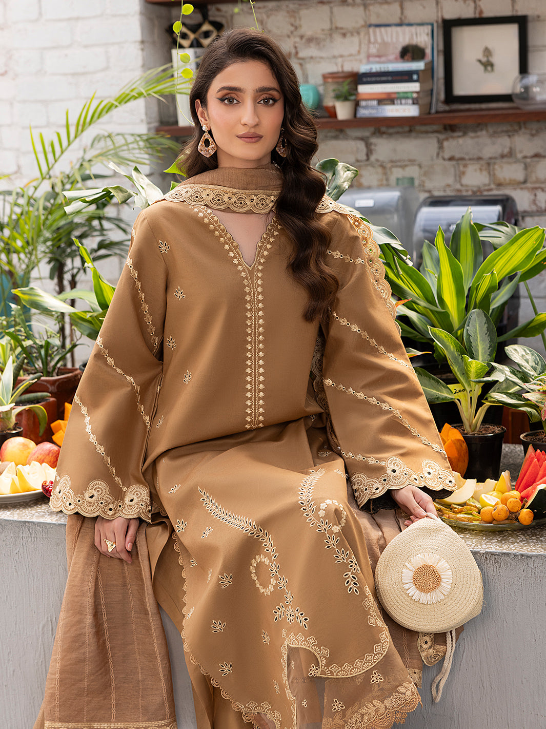 Izel | Meadow Muse Embroidered Lawn 25 | AVELA -  Izel Ladies Clothes - Original Designer Dress - House of Maryam