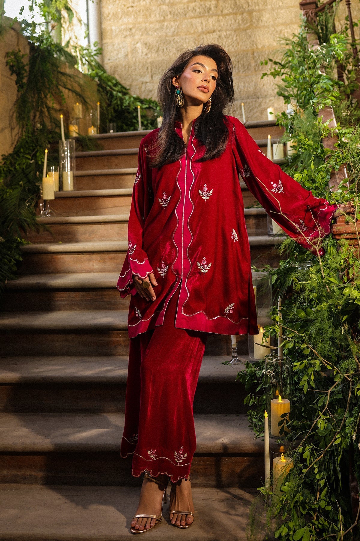 Sahar | Luxury Pret 25 | Crimson Majesty-2