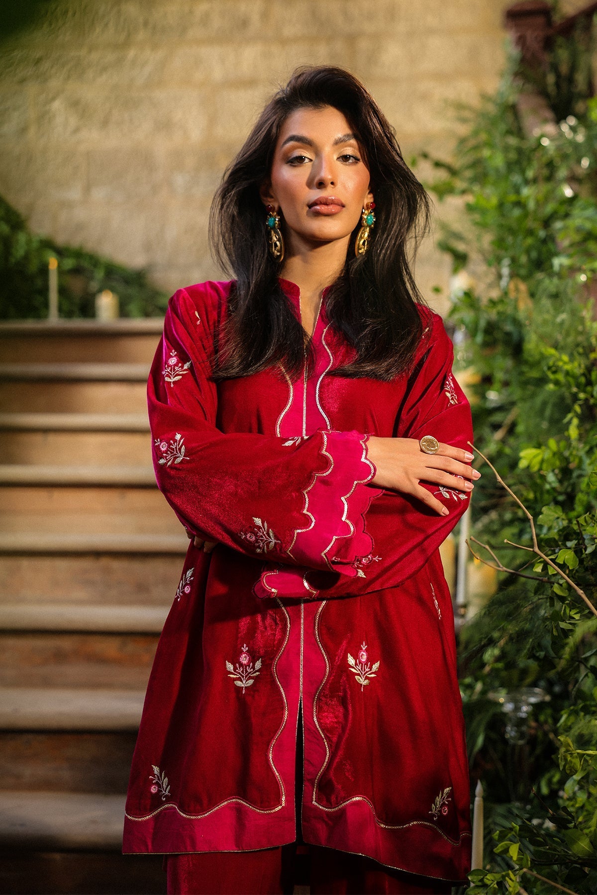 Sahar | Luxury Pret 25 | Crimson Majesty-3