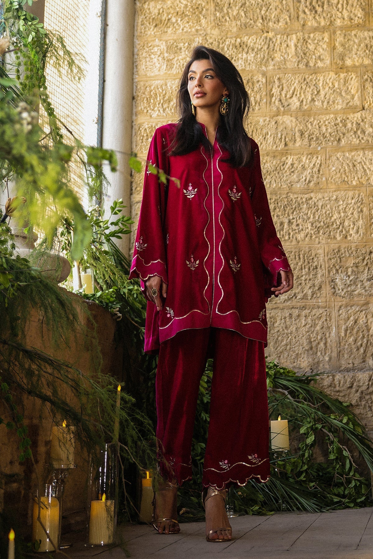 Sahar | Luxury Pret 25 | Crimson Majesty-5
