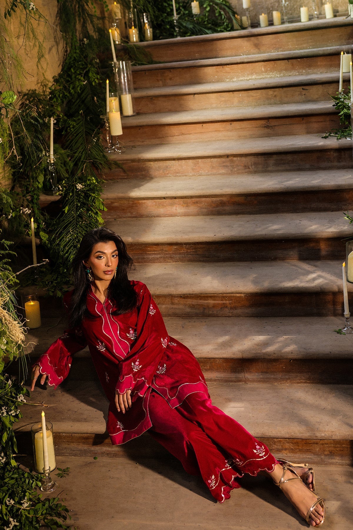 Sahar | Luxury Pret 25 | Crimson Majesty, image 8