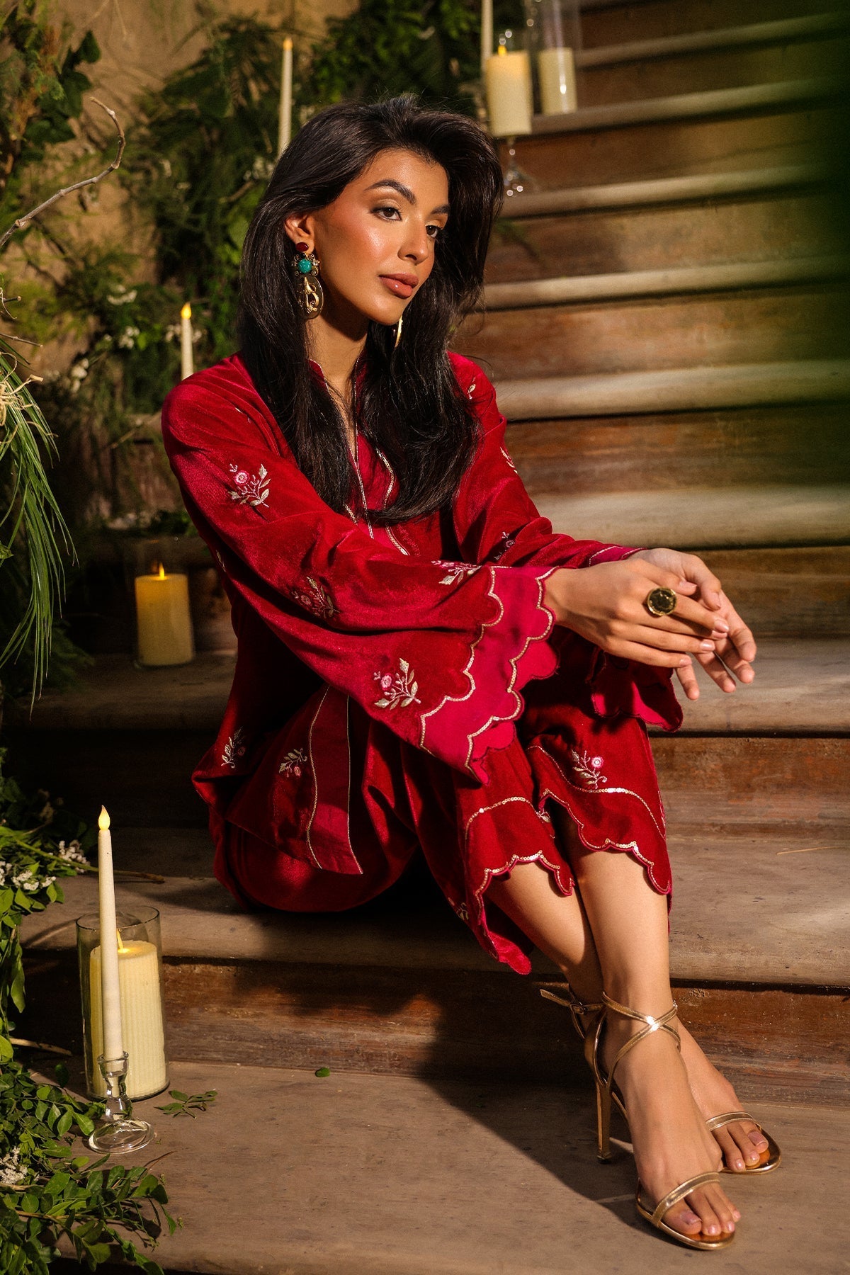 Sahar | Luxury Pret 25 | Crimson Majesty-7