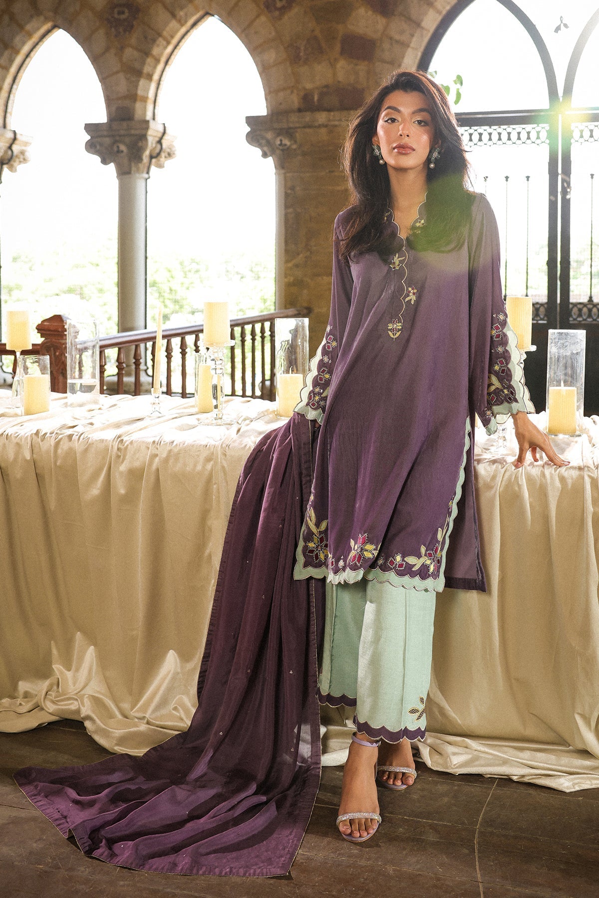 Sahar | Luxury Pret 25 | Lilac Mist-5