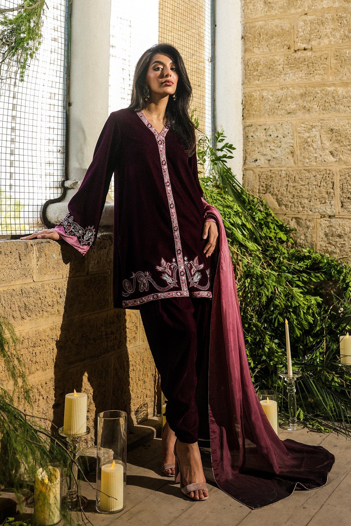 Sahar | Luxury Pret 25 | Plum Reverie, image 4