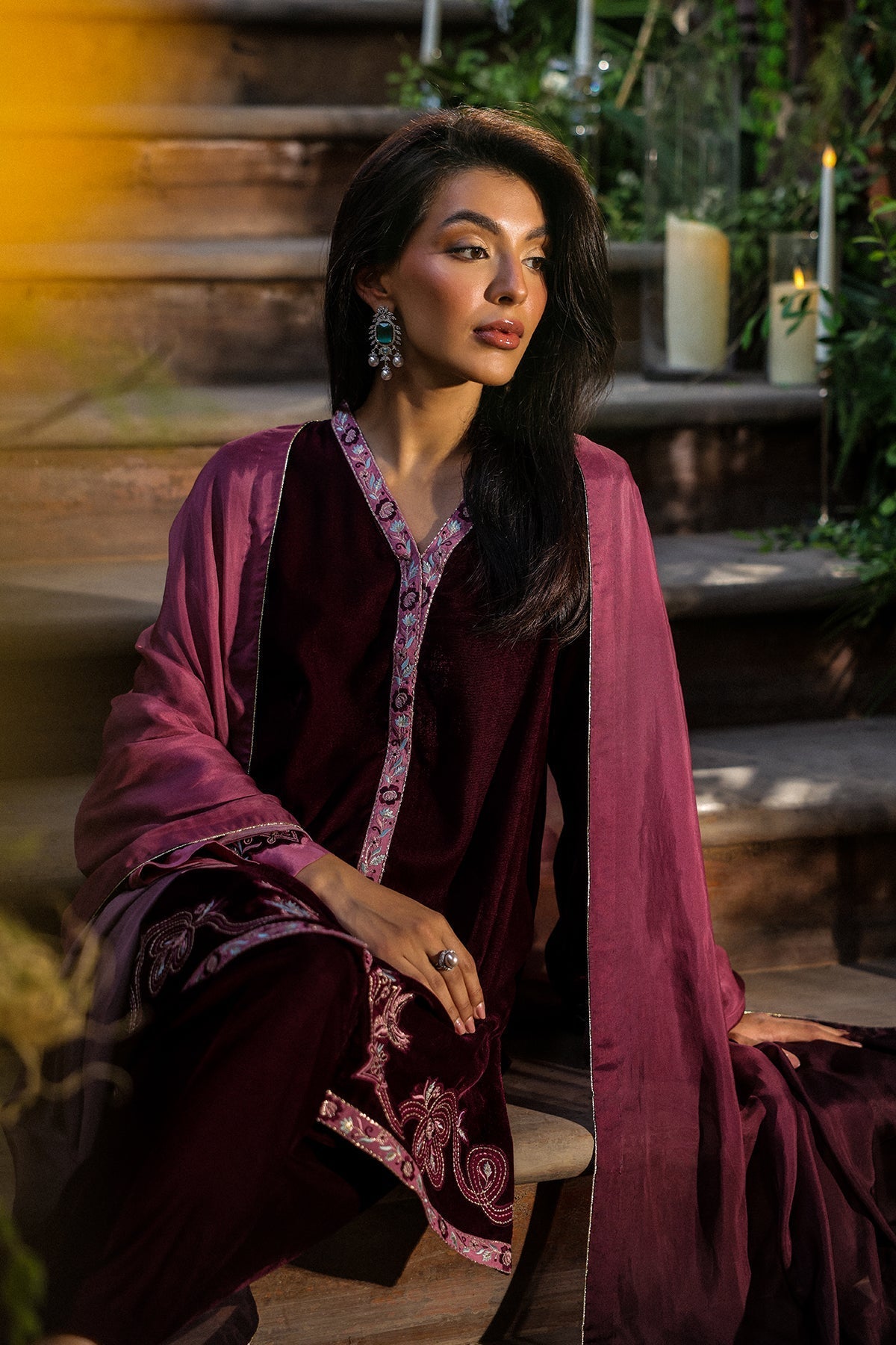 Sahar | Luxury Pret 25 | Plum Reverie, image 5