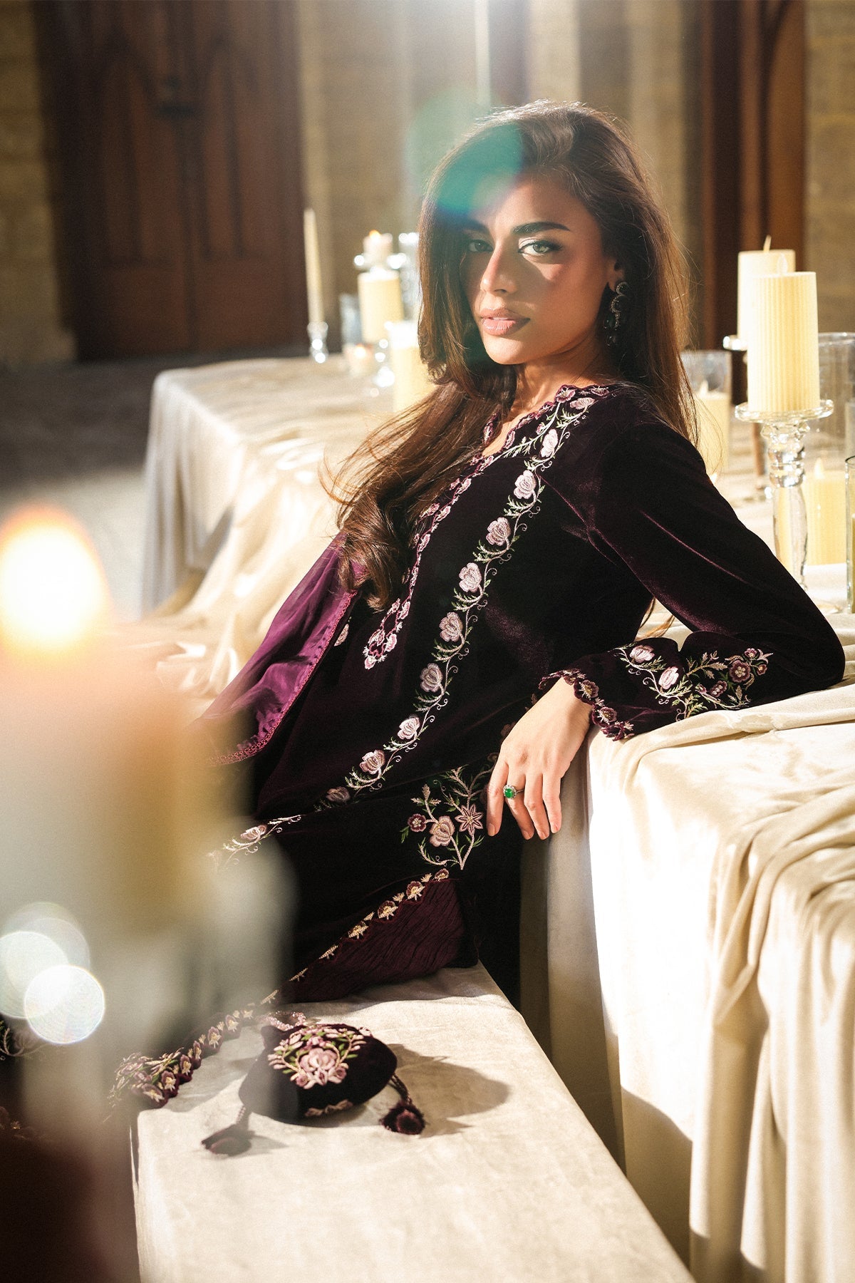 Sahar | Luxury Pret 25 | Aubergine Noir-9