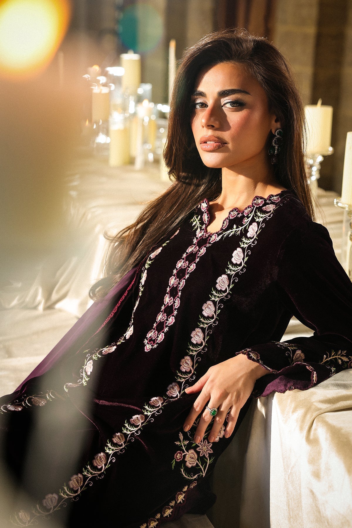 Sahar | Luxury Pret 25 | Aubergine Noir, image 8