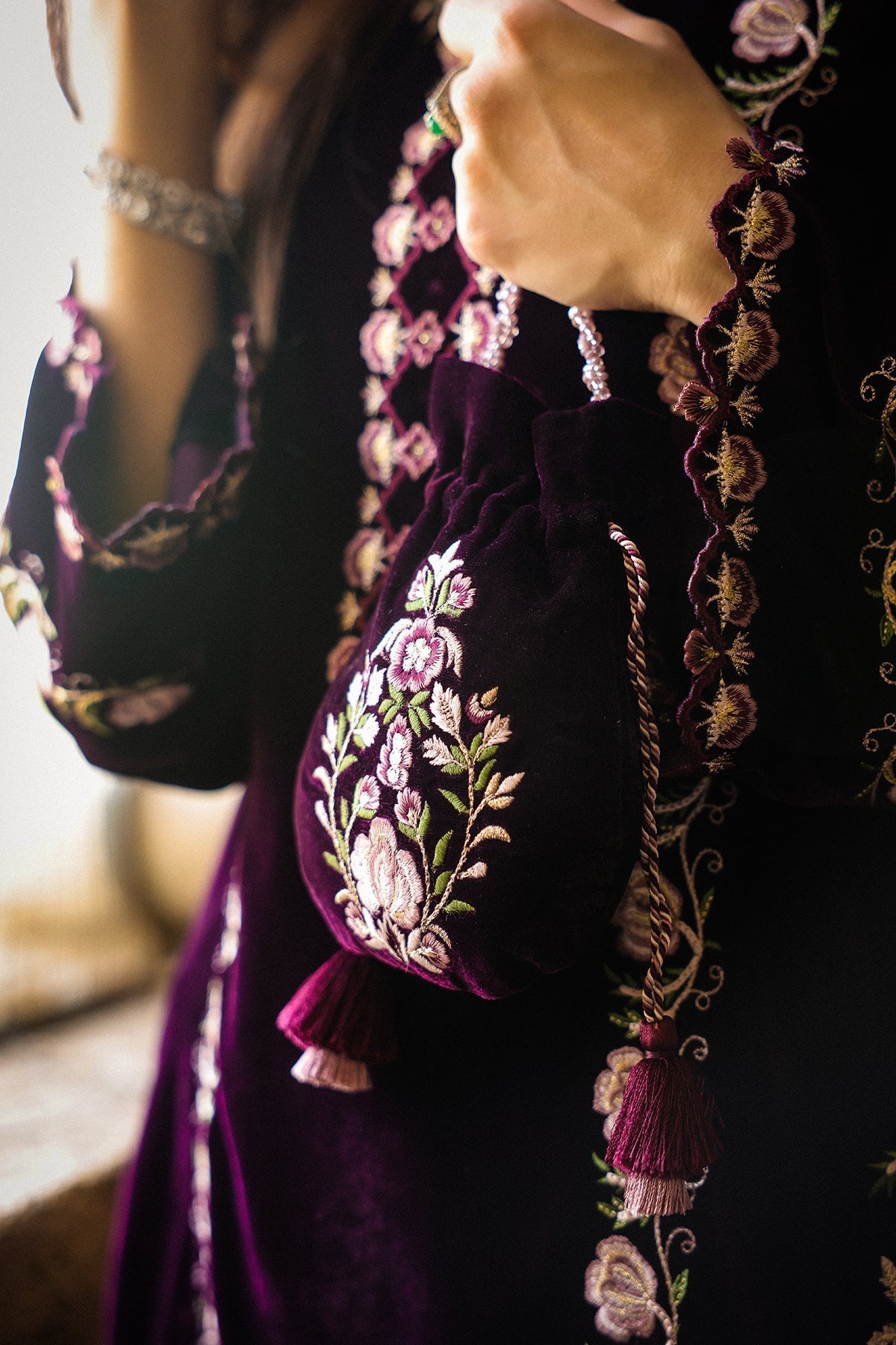 Sahar | Luxury Pret 25 | Aubergine Noir-6