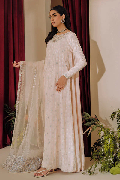 Cross Stitch | Wedding Festive 23 | PEACH GLORY -  Cross Stitch Formal - Original Designer Dress - House of Maryam