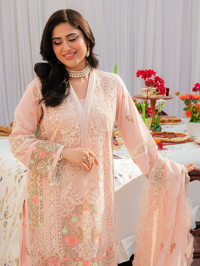 Mahnur | Allenura Luxury Lawn 24 | AZURE -  Mahnur Luxury - Original Designer Dress - House of Maryam