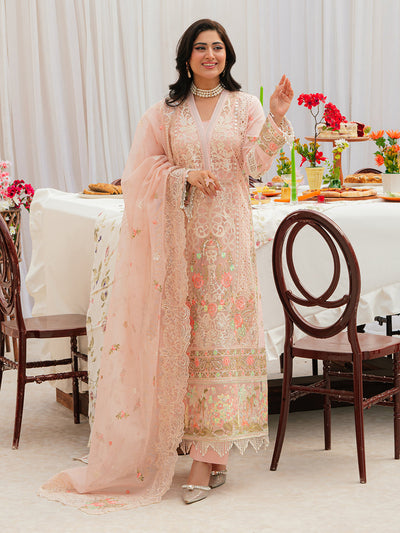 Mahnur | Allenura Luxury Lawn 24 | AZURE -  Mahnur Luxury - Original Designer Dress - House of Maryam