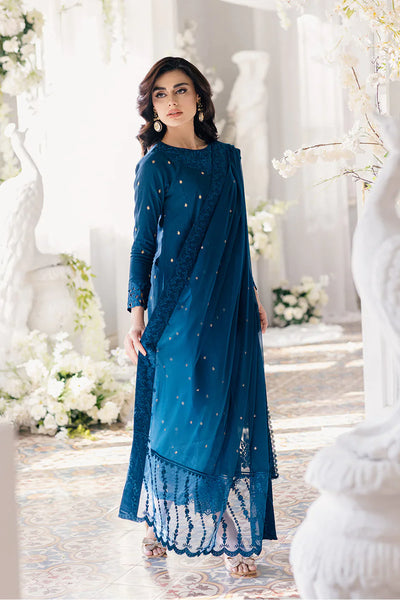 Azure | Ensembles Embroidered Formals | Aegean Breeze -  Azure Formal - Original Designer Dress - House of Maryam