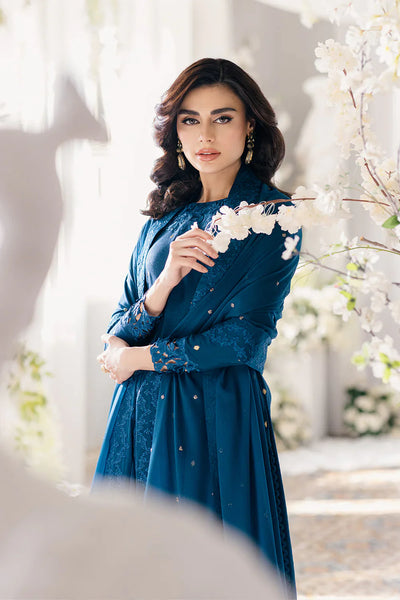 Azure | Ensembles Embroidered Formals | Aegean Breeze -  Azure Formal - Original Designer Dress - House of Maryam